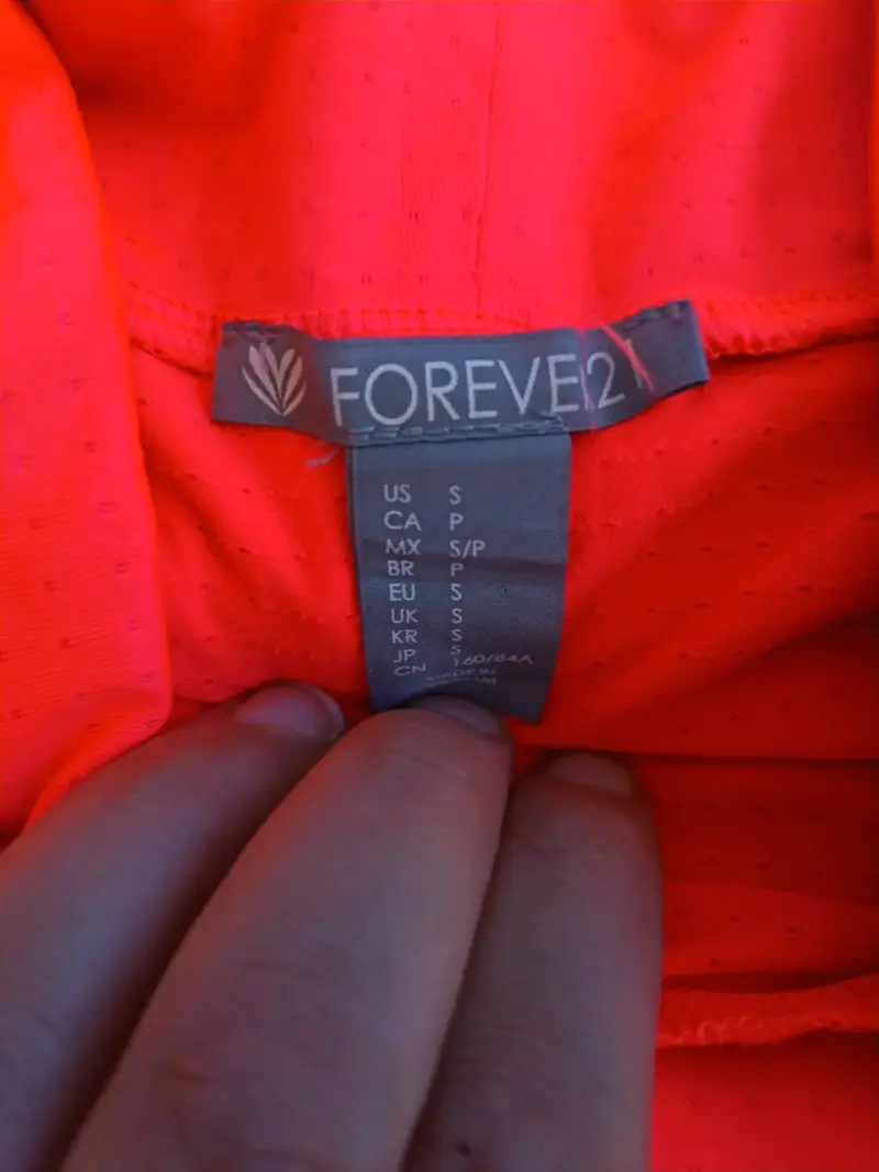 Polerón deportivo naranja con capucha Forever 21 - 2