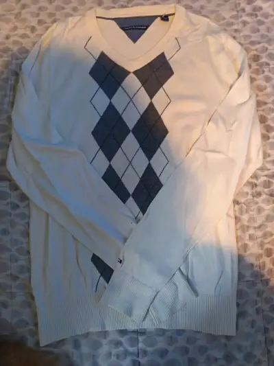 Suéter Tommy Hilfiger con diseño argyle - miniatura 1