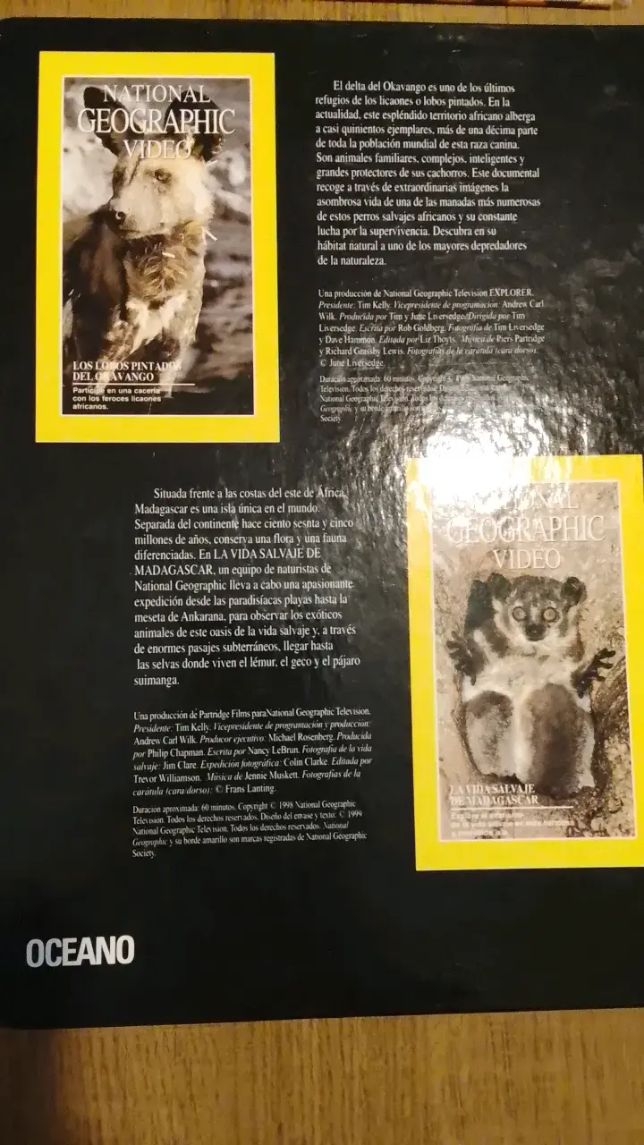 Colección VHS National Geographic Paraísos Olvidados - 3