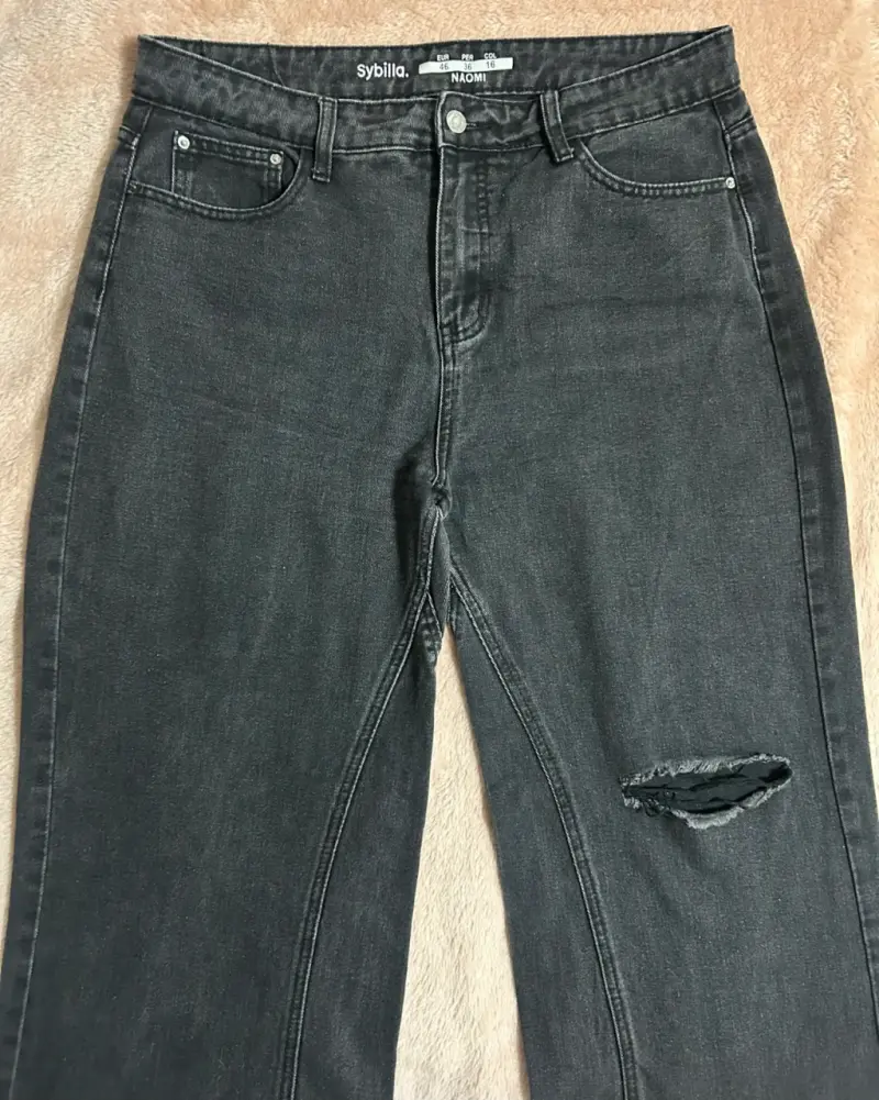 Jeans negros desgastados Sybilla Naomi - 1