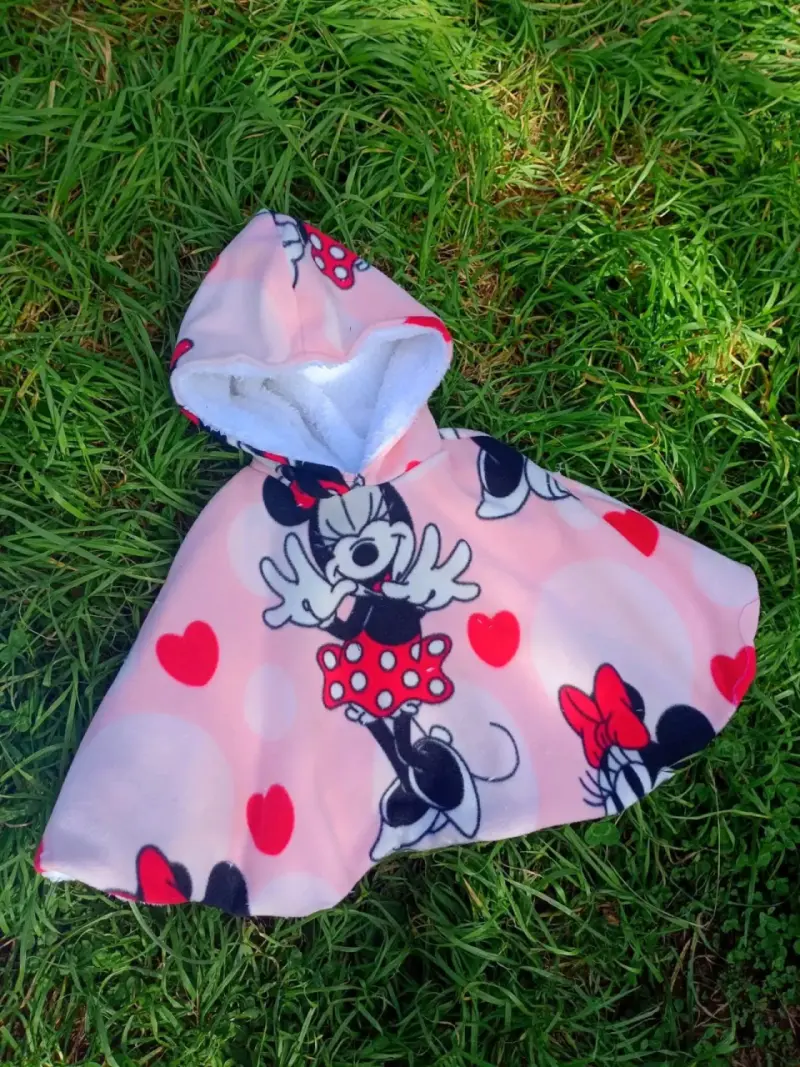 Poncho infantil con capucha y orejas - 3