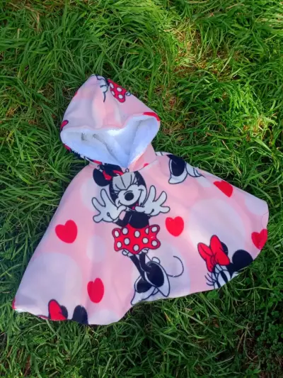 Poncho infantil con capucha y orejas - miniatura 3