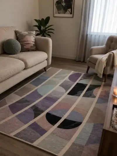 Alfombra decorativa moderna 150x200 cm - miniatura 1