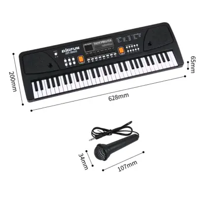 Teclado Electrónico Bigfun con Micrófono - miniatura 1