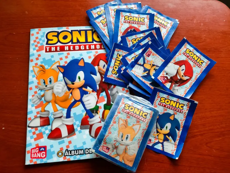 Álbum de cromos Sonic The Hedgehog con sobres