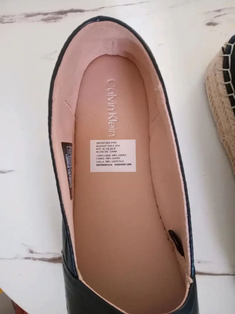Alpargatas de cuero Calvin Klein negras - 5