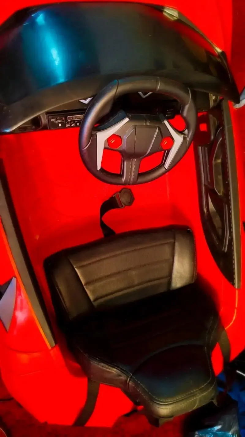 Auto eléctrico para niños rojo - 4