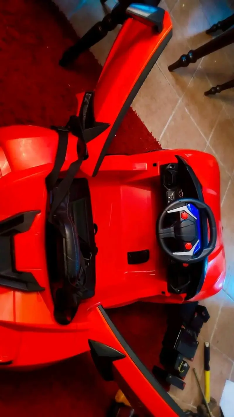 Auto eléctrico para niños rojo - 5
