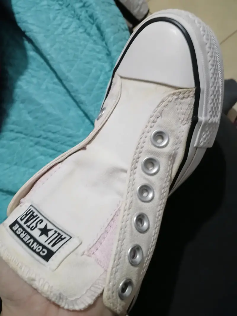 Zapatillas Converse All Star blancas sin cordones - 2