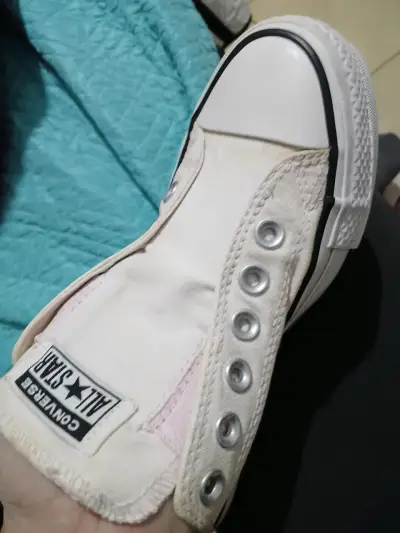 Zapatillas Converse All Star blancas sin cordones - miniatura 2