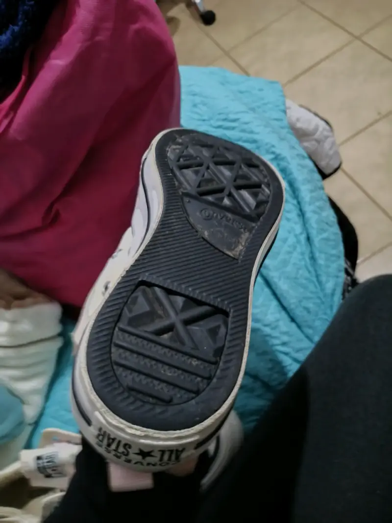 Zapatillas Converse All Star blancas sin cordones - 3