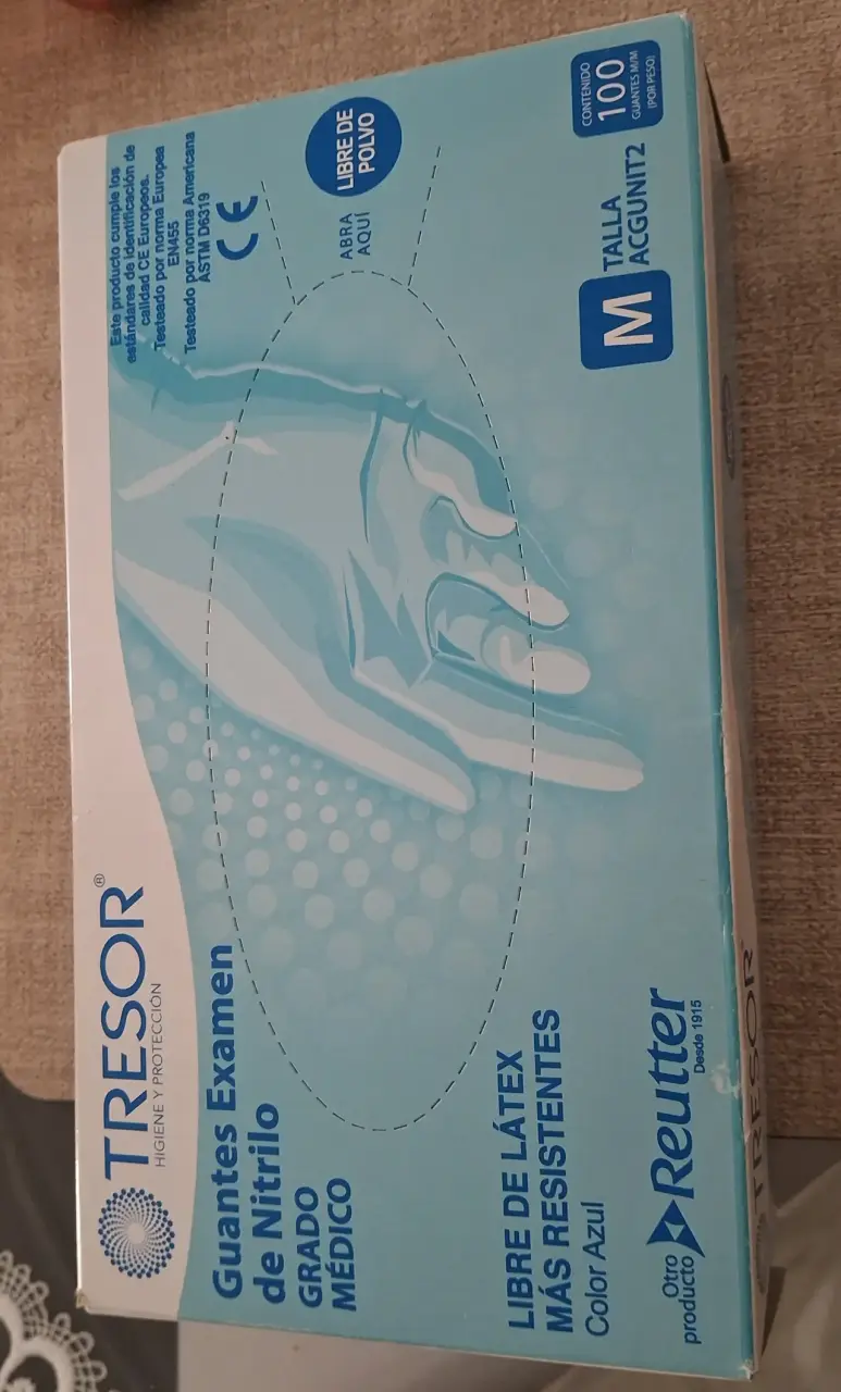 Guantes de nitrilo azul TRESOR talla M - 1