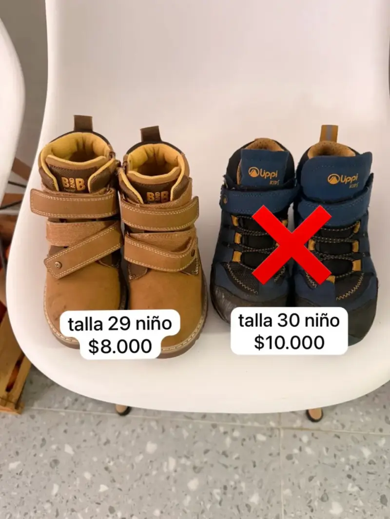 Botas para niño talla 29 color marrón