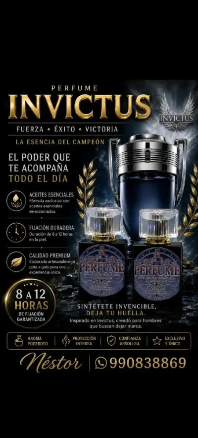 Perfume Invictus para Hombre con Fijación Duradera - miniatura 1
