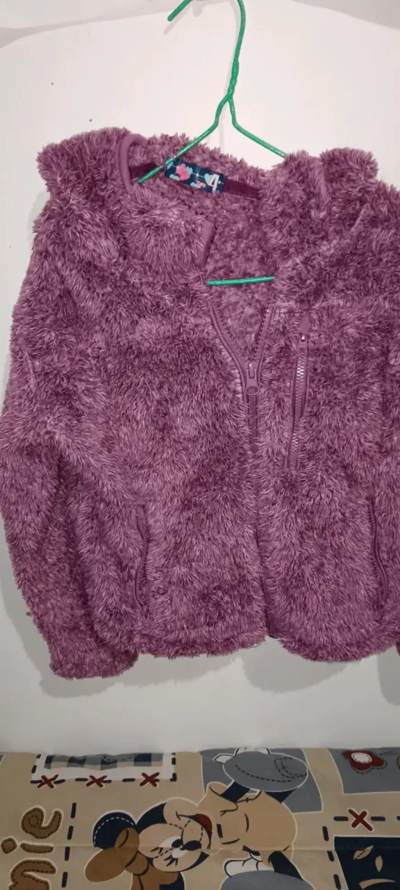 Chaqueta de lana infantil con diseño colorido - 3