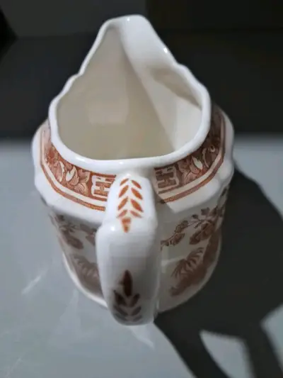 Cremero de cerámica vintage con diseño floral - miniatura 5