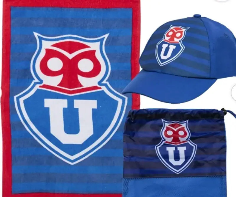 Set Escolar Universidad de Chile Toalla y Jockey - 3