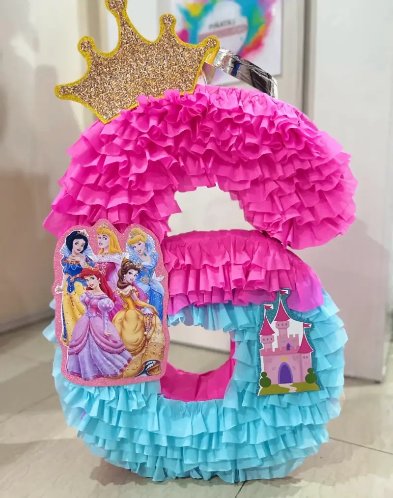 Piñatas de números temáticas infantiles - 6