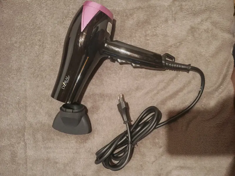 Secador de Pelo Doral Bergen Negro y Rosa - 3