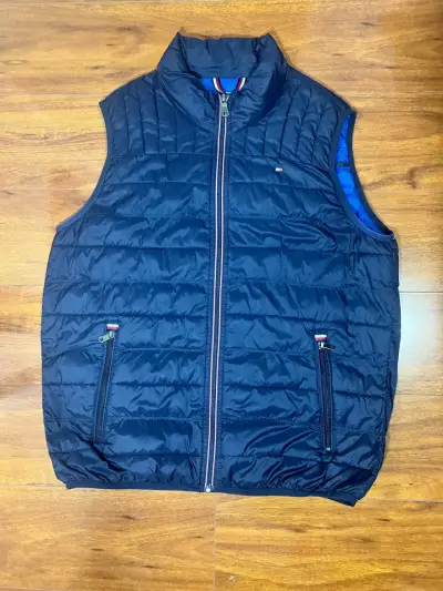 Chaleco acolchado azul Tommy Hilfiger para hombre - miniatura 1