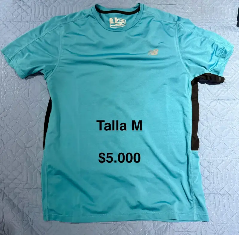 Poleras deportivas NB verde talla M - 2
