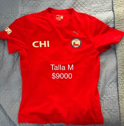 Camiseta Roja Team Chile Puma Talla M - miniatura 1
