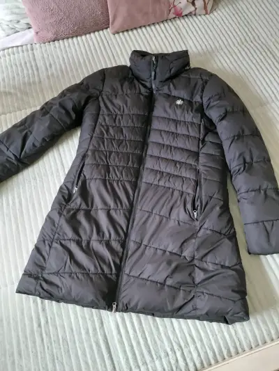 Parka larga negra Mountain Gear para mujer - miniatura 1