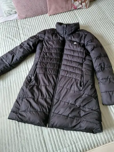 Parka larga negra Mountain Gear para mujer - miniatura 3