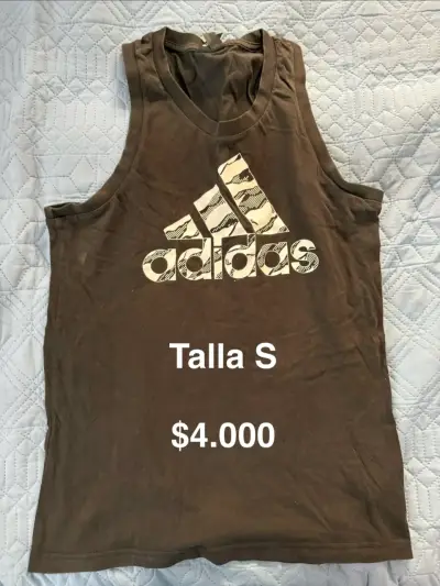 Polera deportiva verde Adidas talla M - miniatura 2