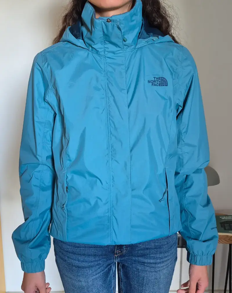 Chaqueta impermeable azul The North Face para mujer - 1