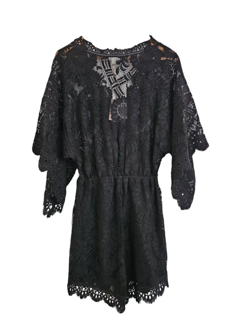 Conjunto enterito mas kimono negro VERO MODA - 2