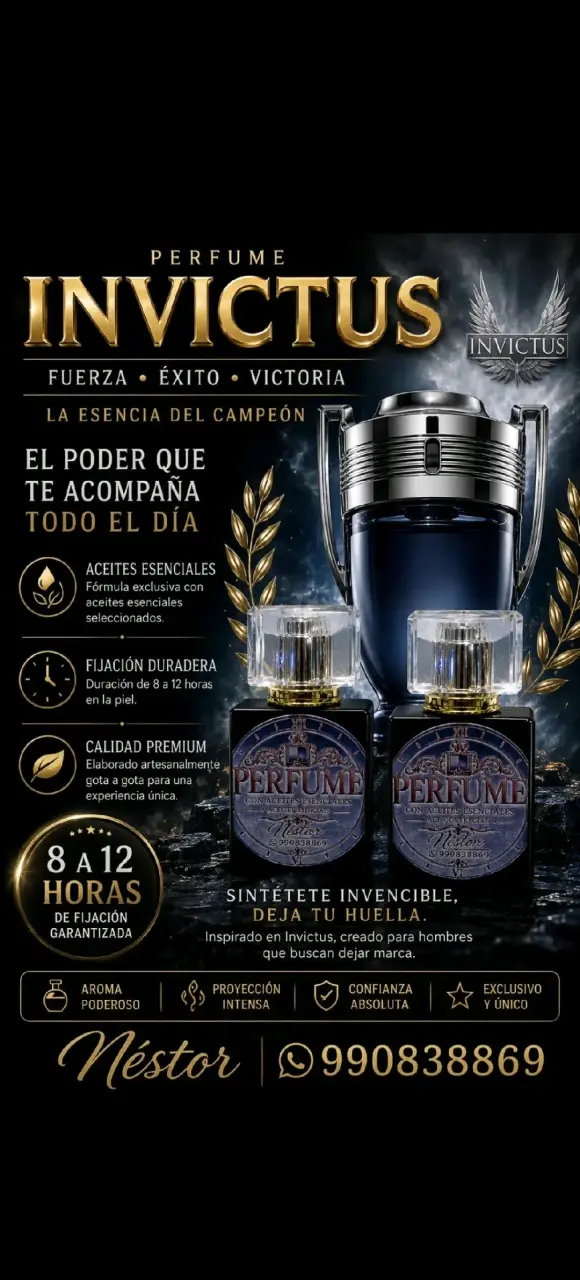 Perfume Invictus para Hombre con Aroma Intenso - 1
