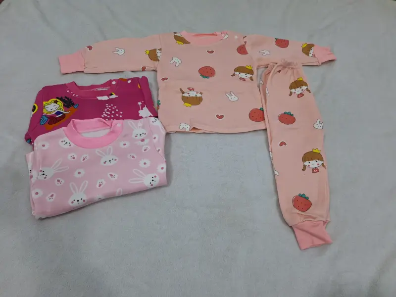 Pijamas infantiles de algodón con estampados divertidos