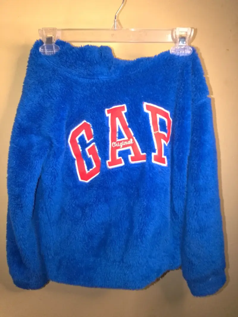 Polerón de felpa azul GAP para mujer - 1