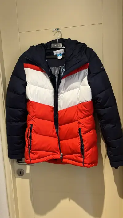 Chaqueta Columbia acolchada tricolor para invierno - miniatura 1