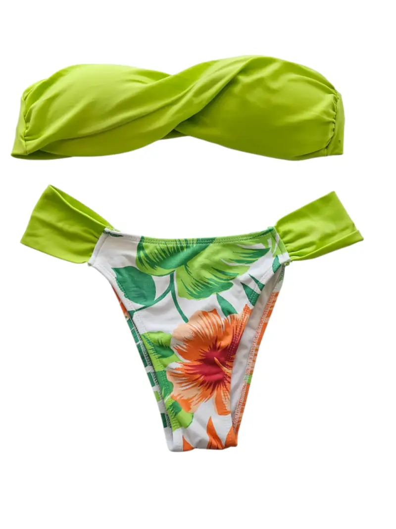 Straples Lote bikinis estampados tropicales - 1