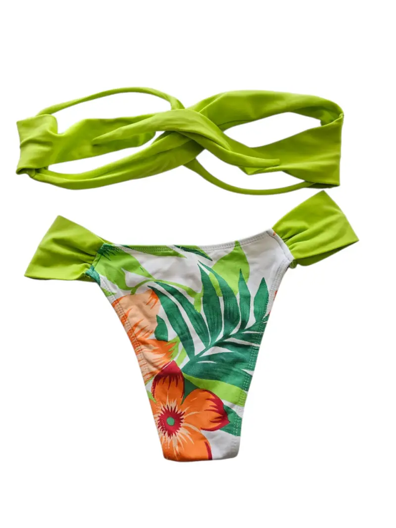 Straples Lote bikinis estampados tropicales - 6