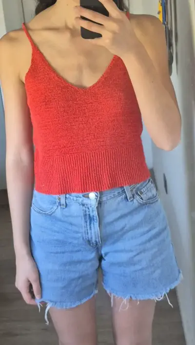 Top punto de tirantes rojo Aussie talla S - miniatura 1