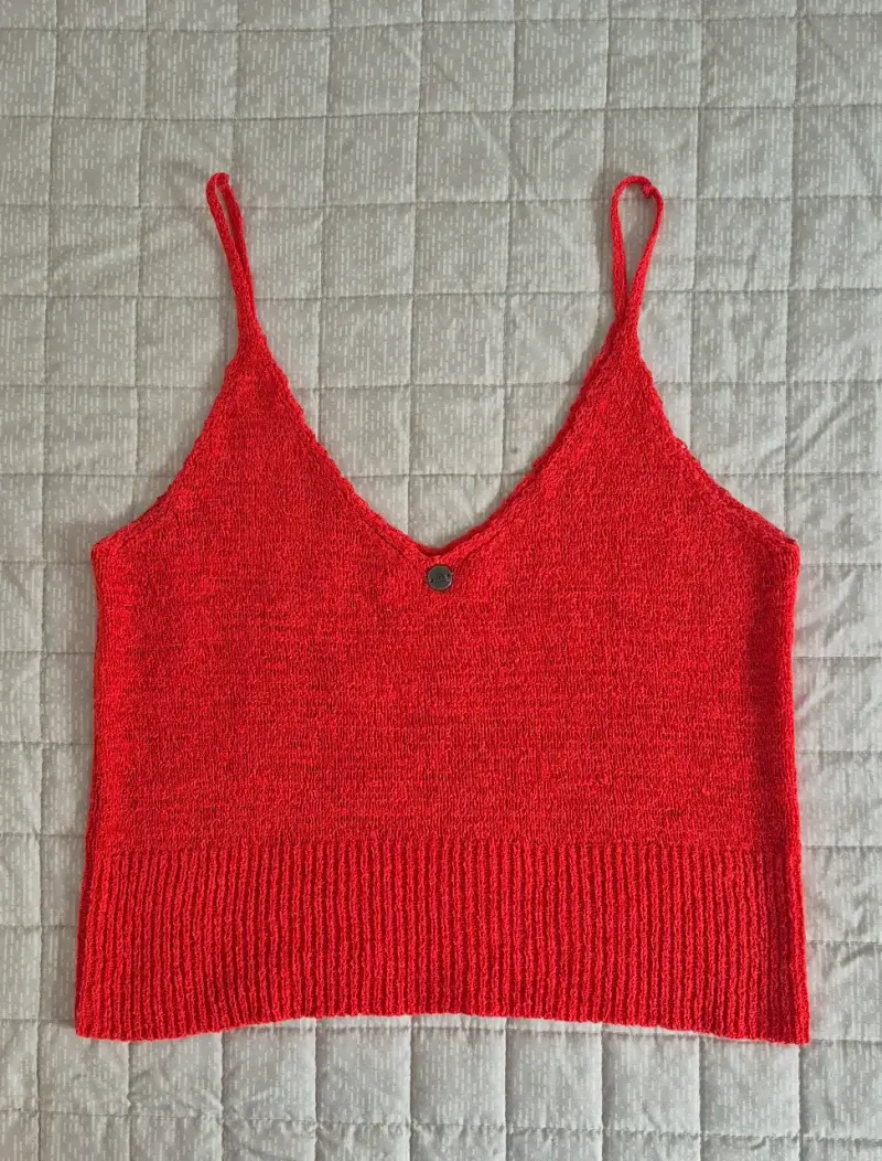 Top punto de tirantes rojo Aussie talla S - 4