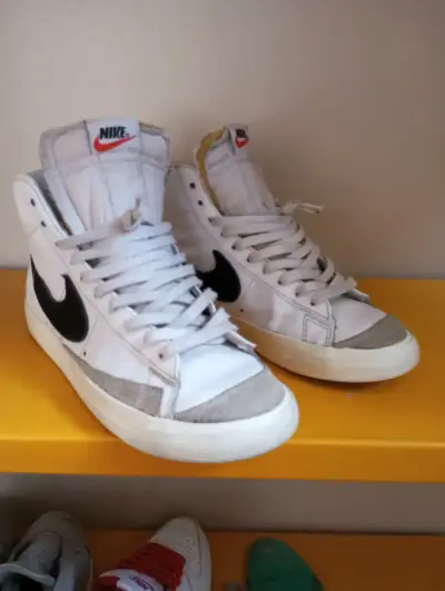 Zapatillas Nike Blazer Mid Vintage Blancas - miniatura 1