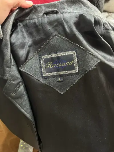 Chaqueta de cuero negra Rossano para mujer - miniatura 4