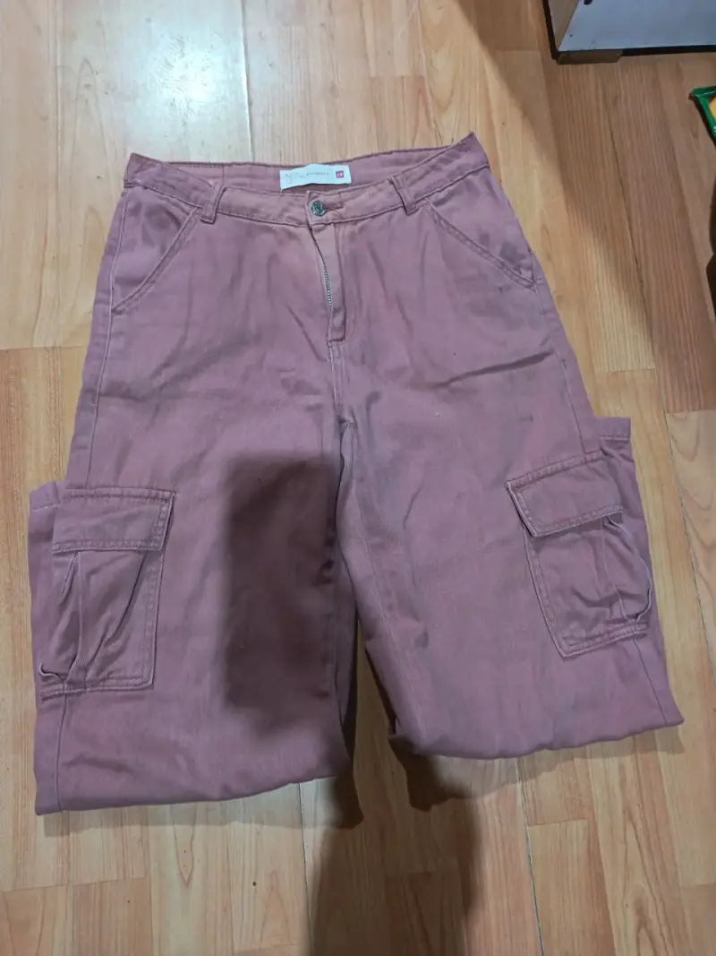 Pantalones cargo de mezclilla para hombre - 2