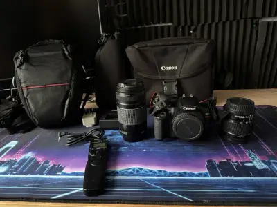 Cámara Canon EOS Rebel T6 con lentes y accesorios - miniatura 1