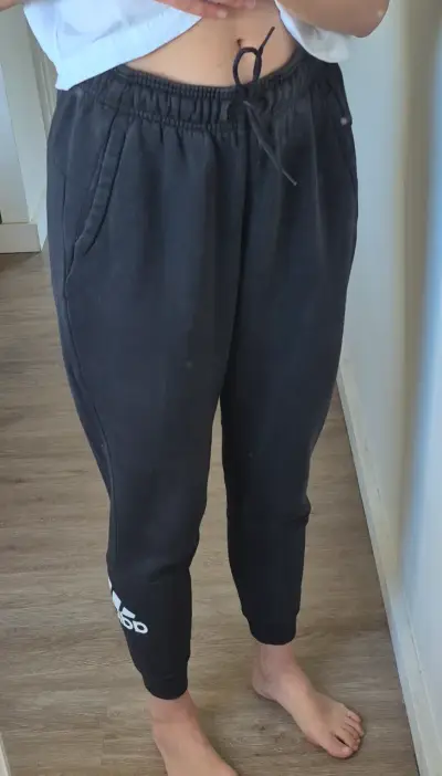 Pantalones deportivos negros Adidas para mujer - miniatura 1