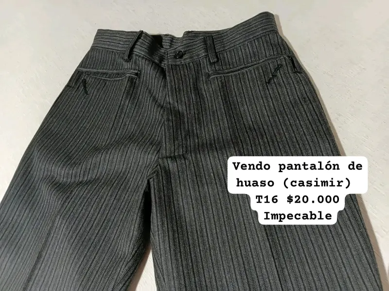 Pantalón de Huaso Casimir Talla 16 Impecable - 1