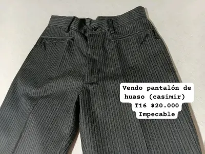 Pantalón de Huaso Casimir Talla 16 Impecable - miniatura 1