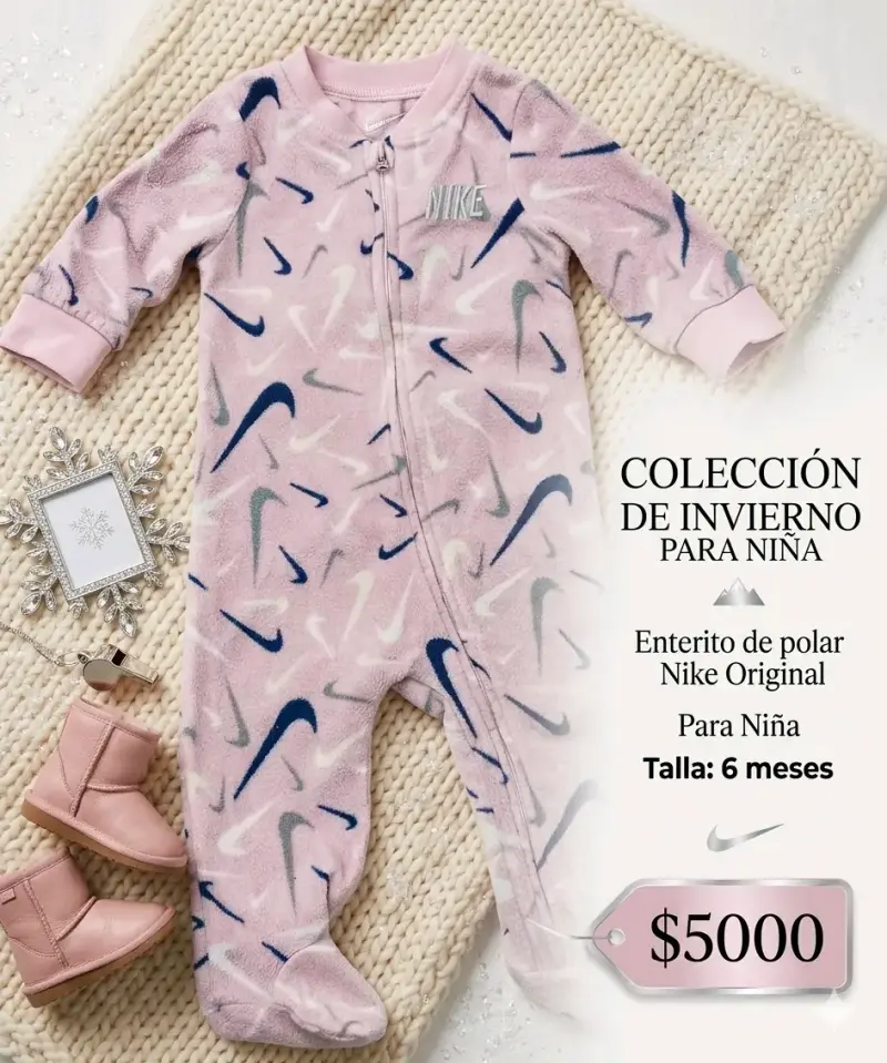 Enterito de polar Nike para niña 6 meses