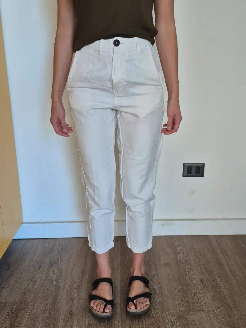 Pantalones blancos de mujer Zara - 1