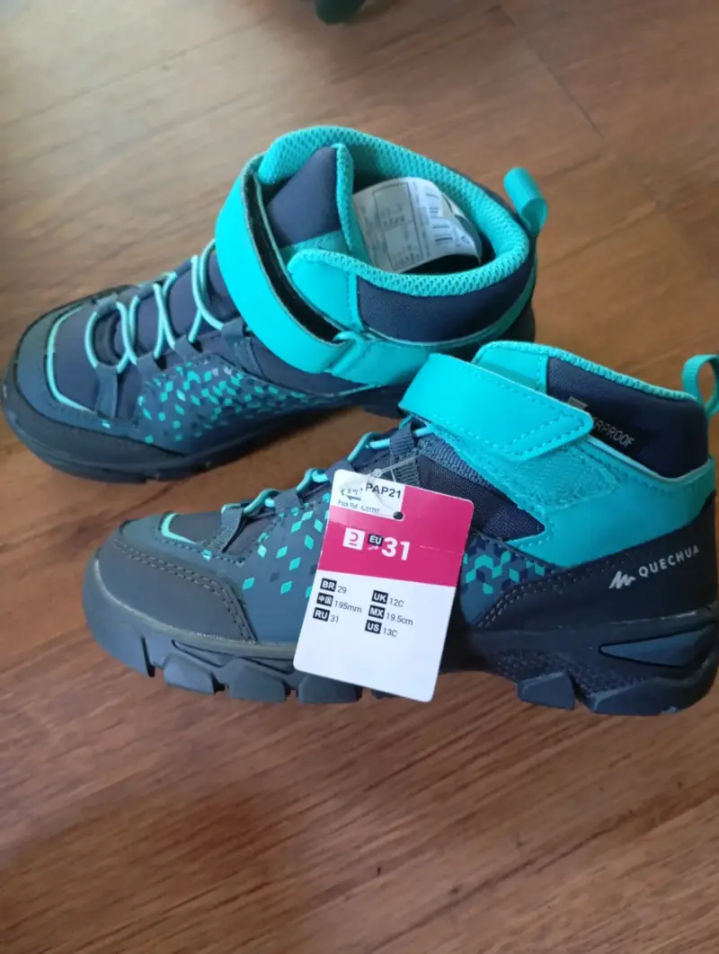 Zapatillas de senderismo niña(o) Quechua impermeab - 1