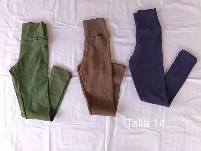 Leggings de colores para niña talla 6, 12 y 14 - 2